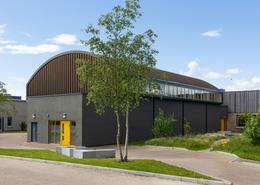 Oberstown sports hall exterior</br>